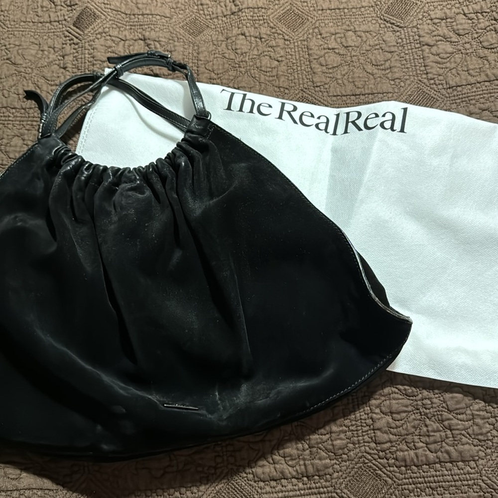 Vintage suede Gucci shoulder bag